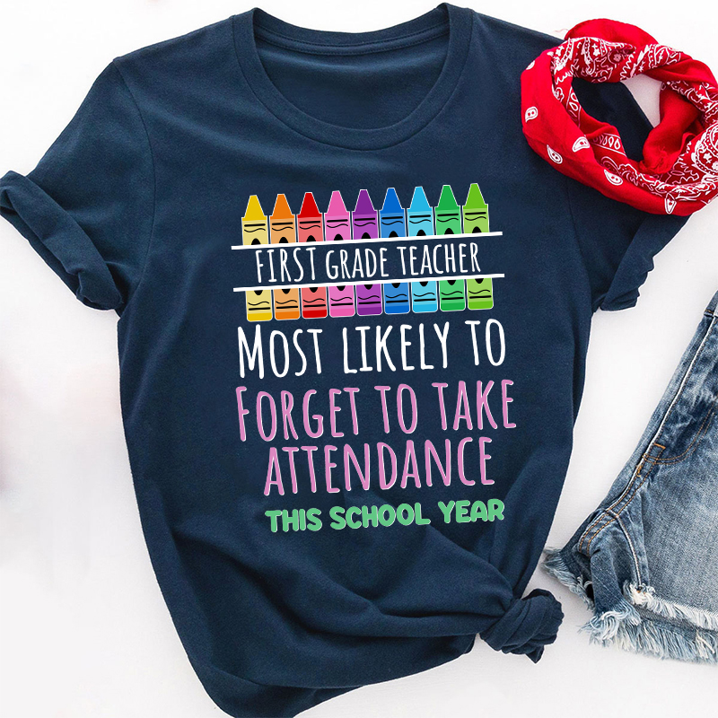 Personalized Most Likely To This School Year Teacher T-Shirt