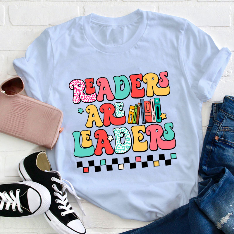 Groovy Readers Are Leaders Teacher T-Shirt