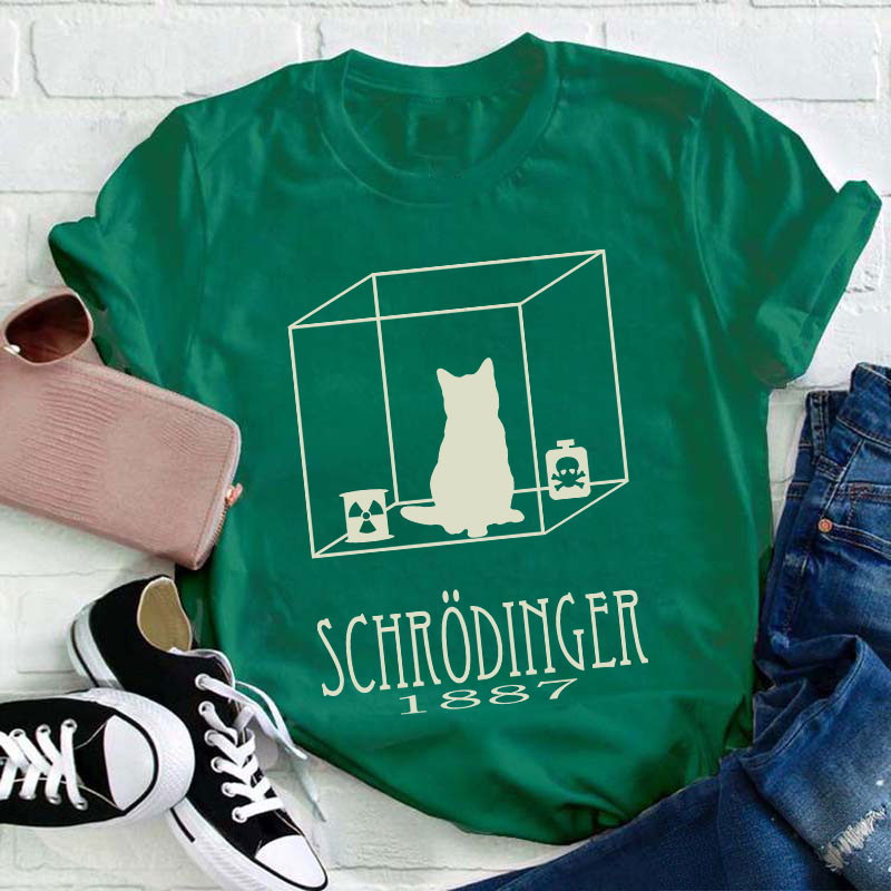 Schrodinger's Cat Teacher T-Shirt