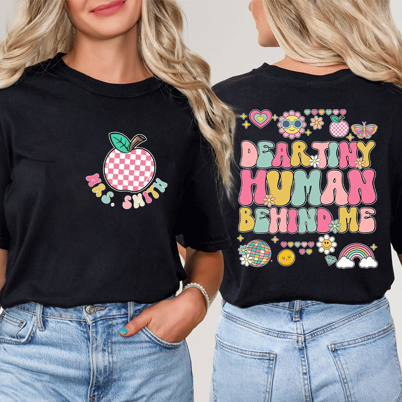 Personalized You Are Important Teacher Two Sided T-Shirt