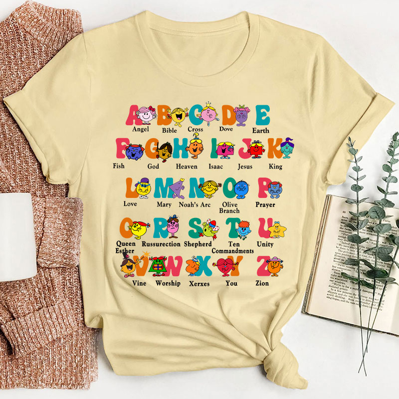 Alphabet Little Miss Teacher T-Shirt