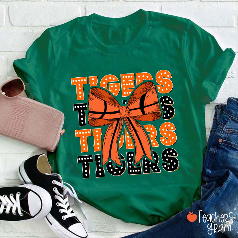 Personalized School Sport Bow Tie Teacher T-Shirt