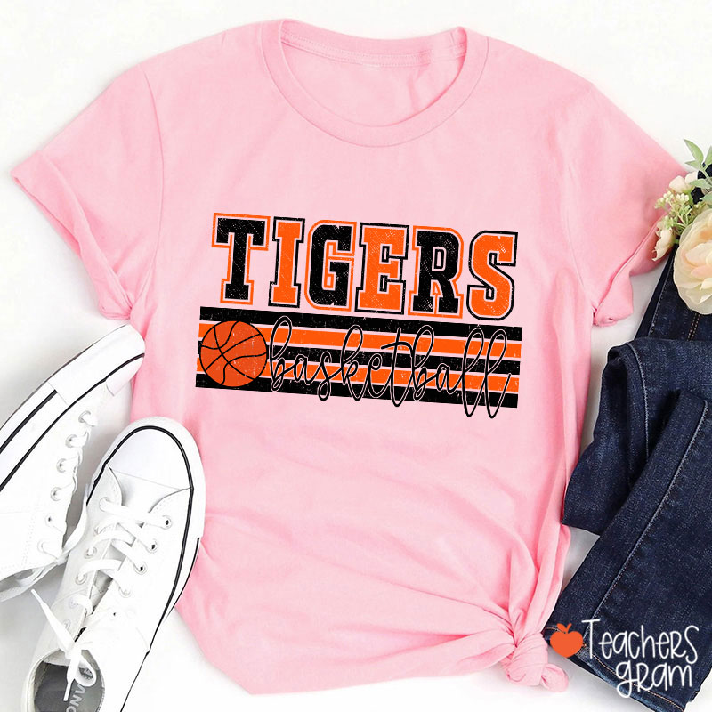 Personalized Mascot And Sport Contrasting Colors Teacher T-Shirt