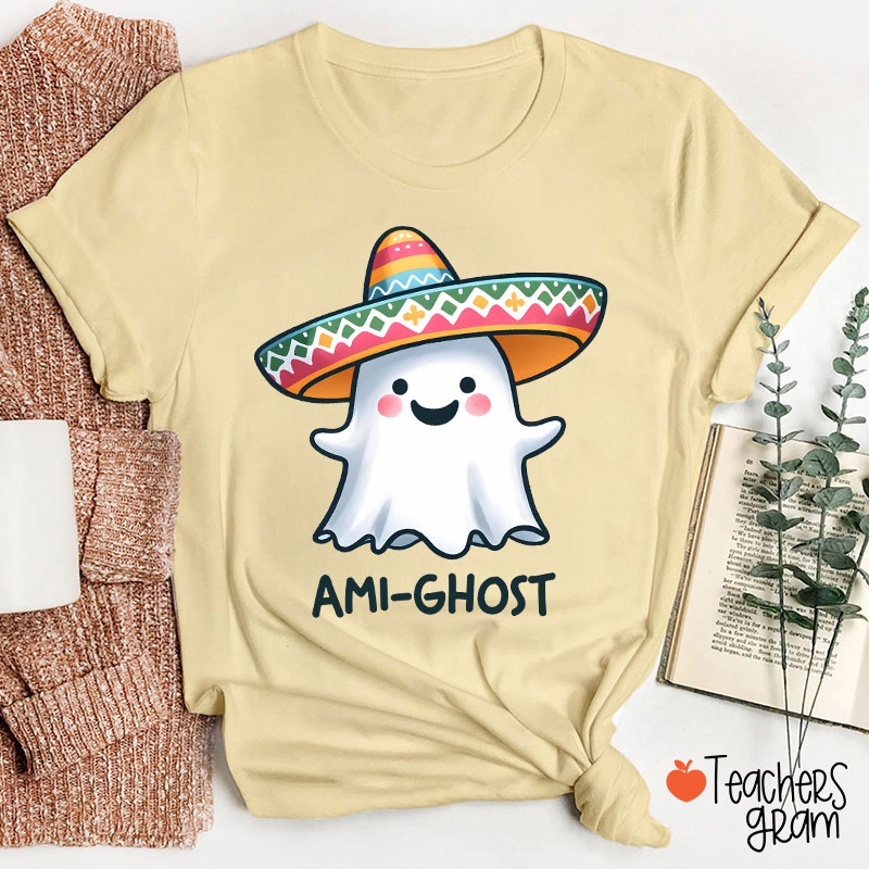 Ami Ghost Halloween Spanish Teacher T-Shirt