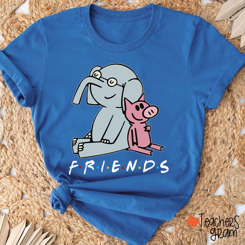 Elephant Good Friends Teacher T-Shirt