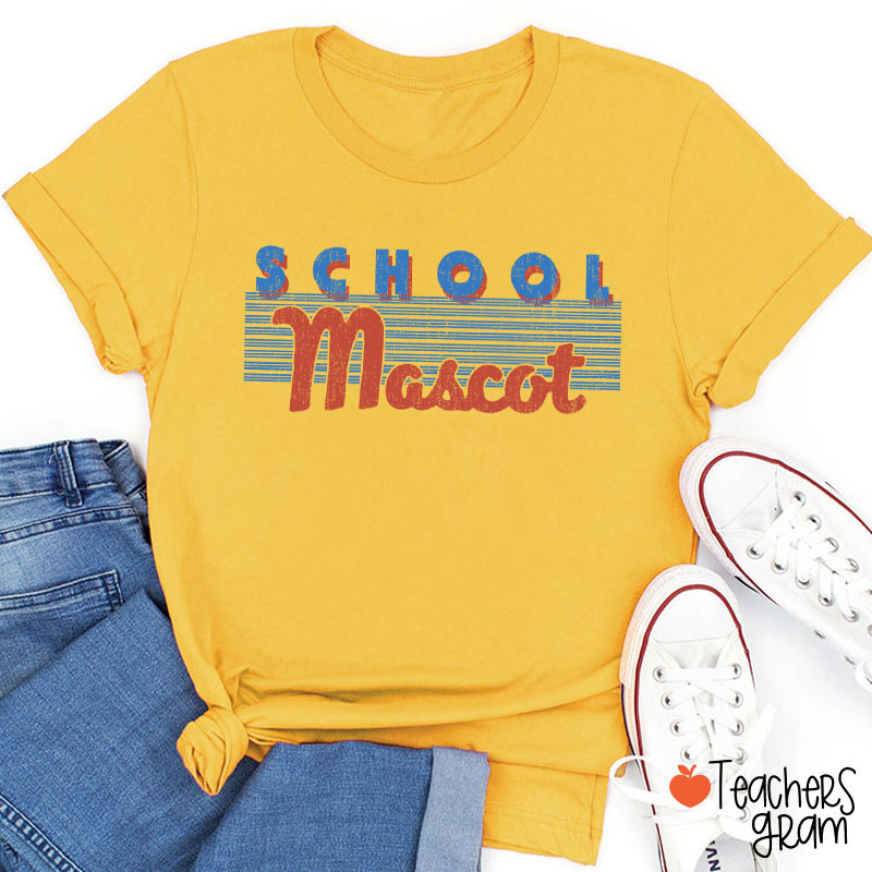 Personalized Mascot Vintage School Pride Teacher T-Shirt