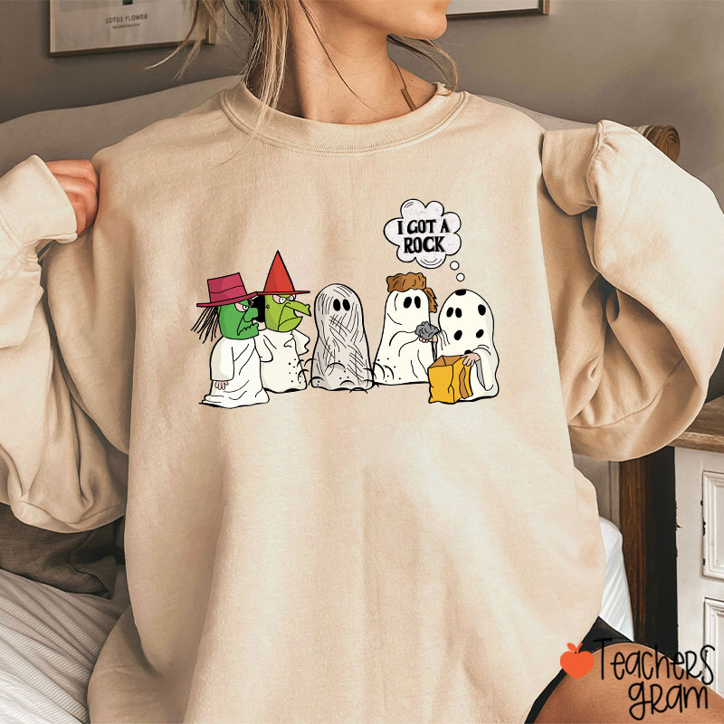 I Got A Rock Halloween Teacher Sweatshirt