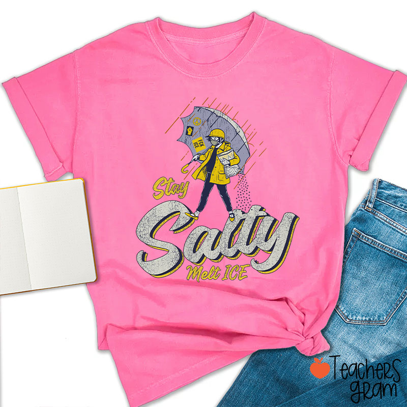 Stay Salty Melt Ice Social Justice Teacher T-Shirt