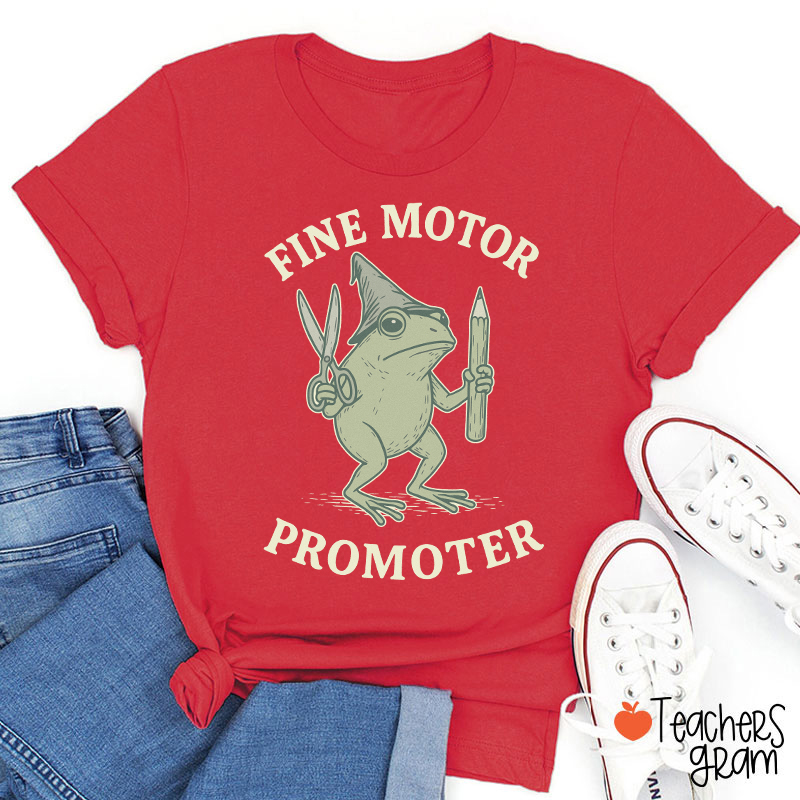Fine Motor Promoter Wizard Frog OT Teacher T-Shirt