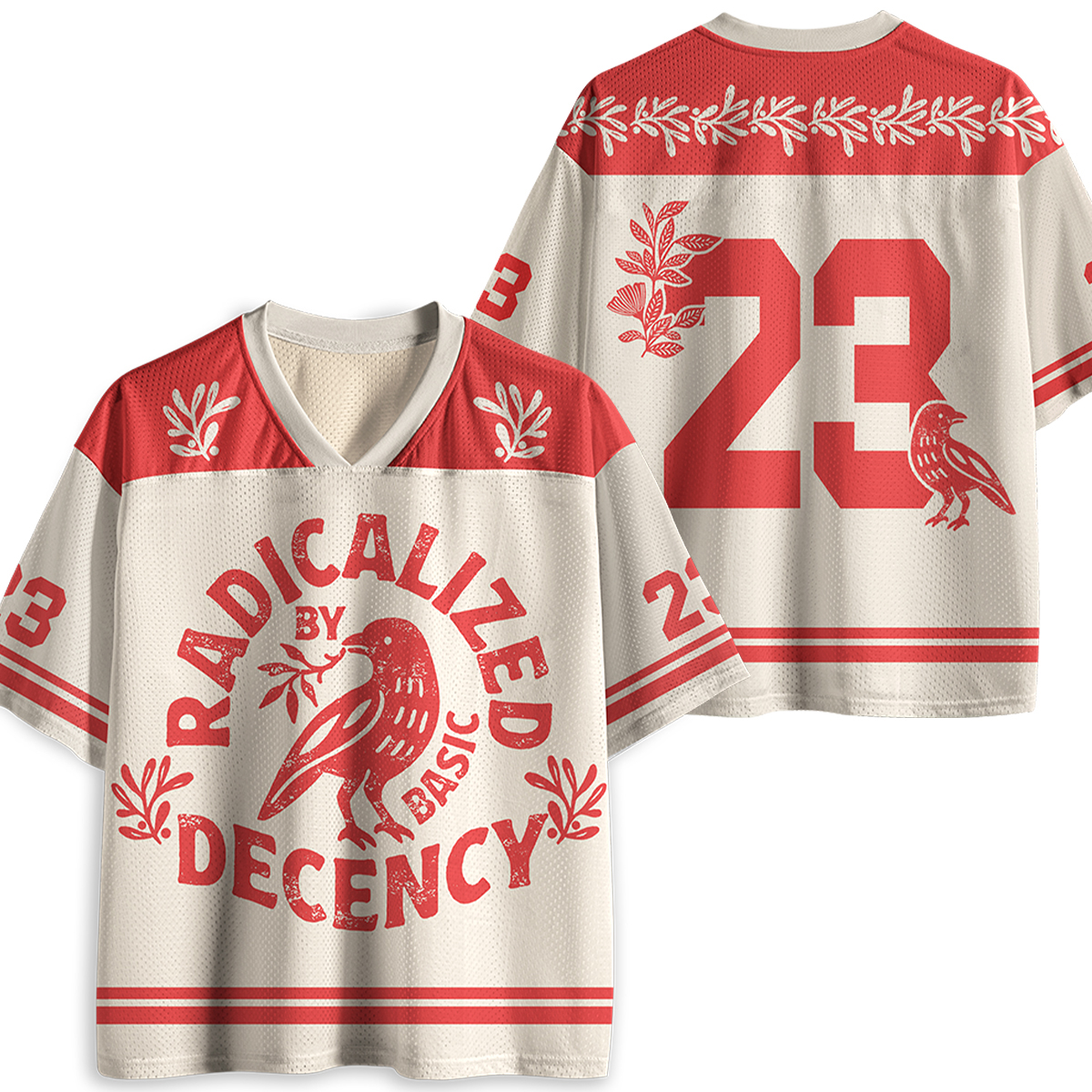 Personalized Radicalized By Basic Decency Teacher Mesh Jersey