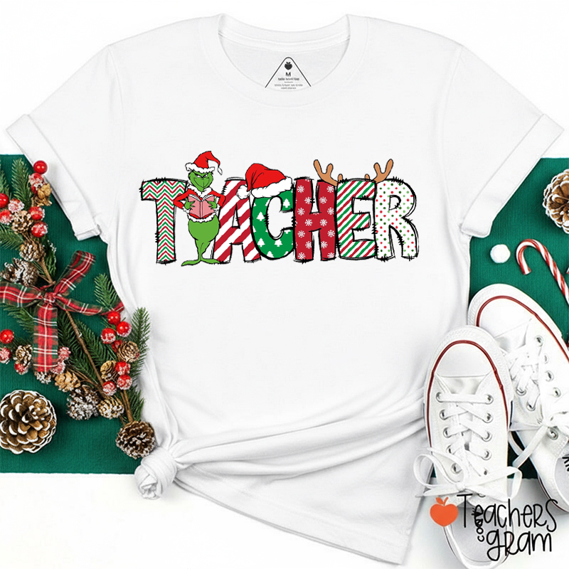 Green Guy Teacher T-Shirt