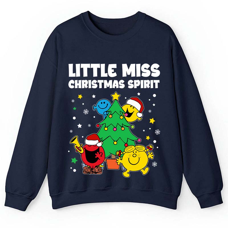 Little Miss Christmas Spirit Teacher Sweatshirt
