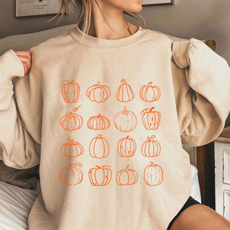 Pumpkins We Are All Different Teacher Sweatshirt