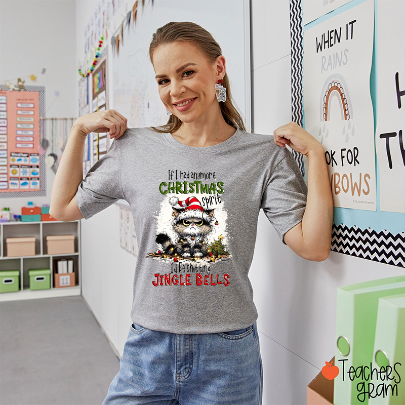 If I Had Anymore Christmas Spirit Teacher T-Shirt