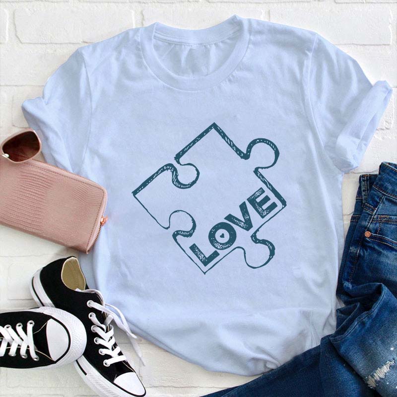 Love Autism Teacher T-Shirt