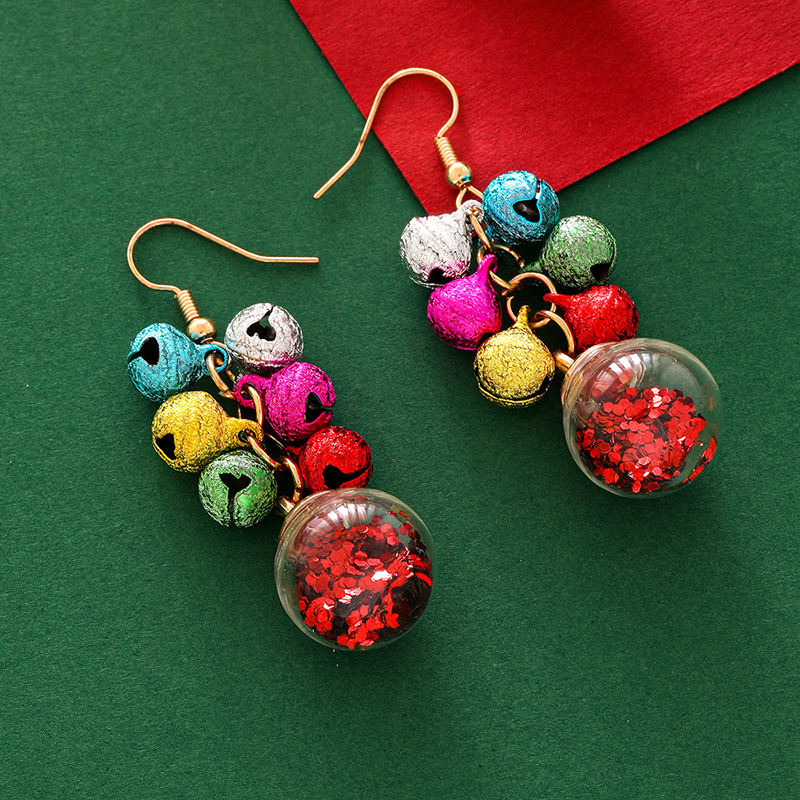Colorful Bell Teacher Metal Earrings