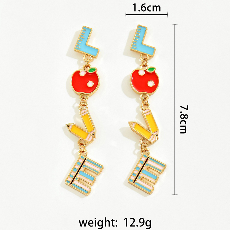 LOVE Pencil Earrings