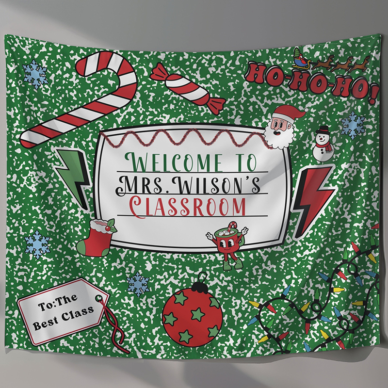 Personalized Name Welcome To My Classroom Teacher Classroom Tapestry