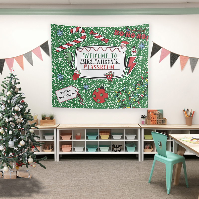 Personalized Name Welcome To My Classroom Teacher Classroom Tapestry