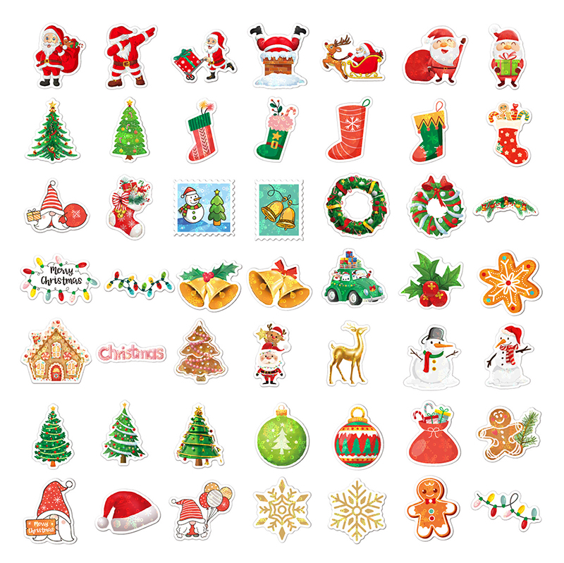Waterproof Christmas 100 PCS Teacher Stickers Pack