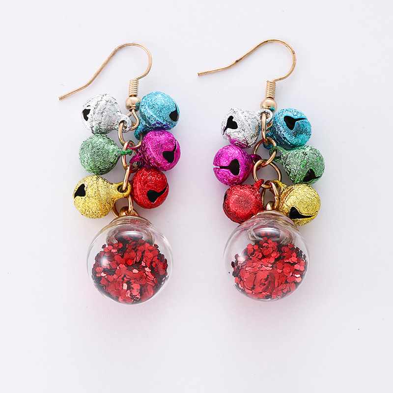 Colorful Bell Teacher Metal Earrings