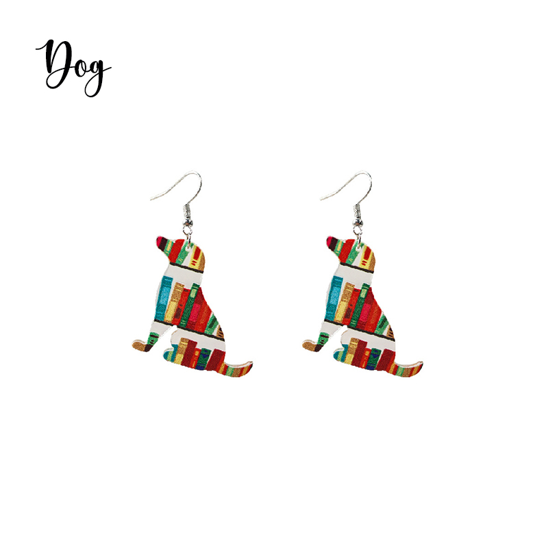 Colorful Cat And Dog Earrings