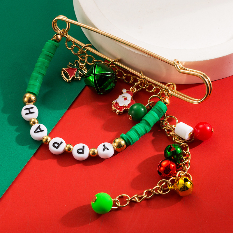 HAPPY Beaded Bells Teacher Pin