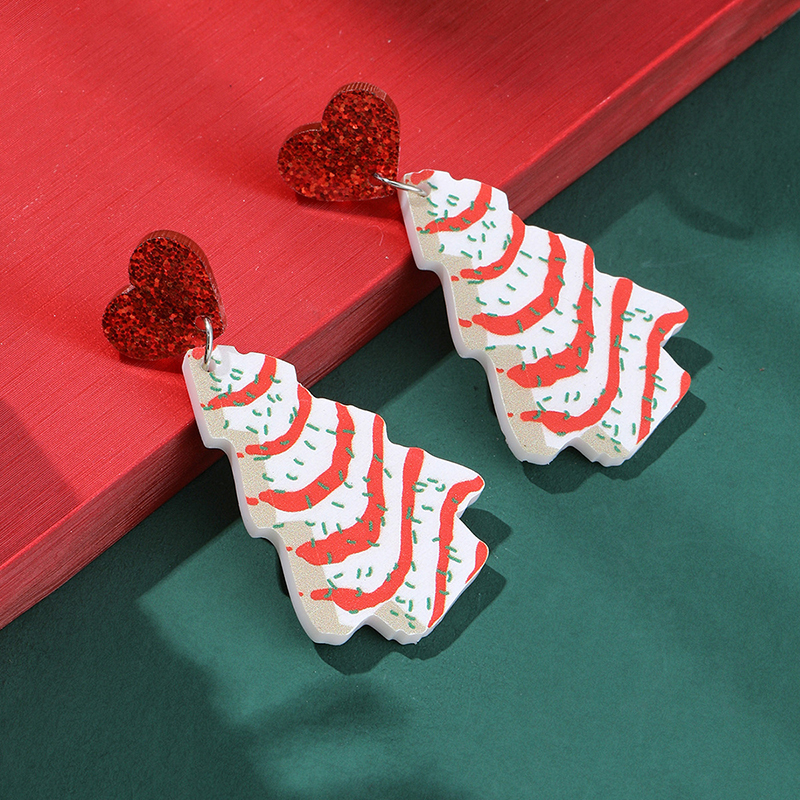 Christmas Tree Teacher Acrylic Earrings