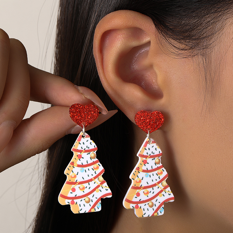 Christmas Tree Teacher Acrylic Earrings