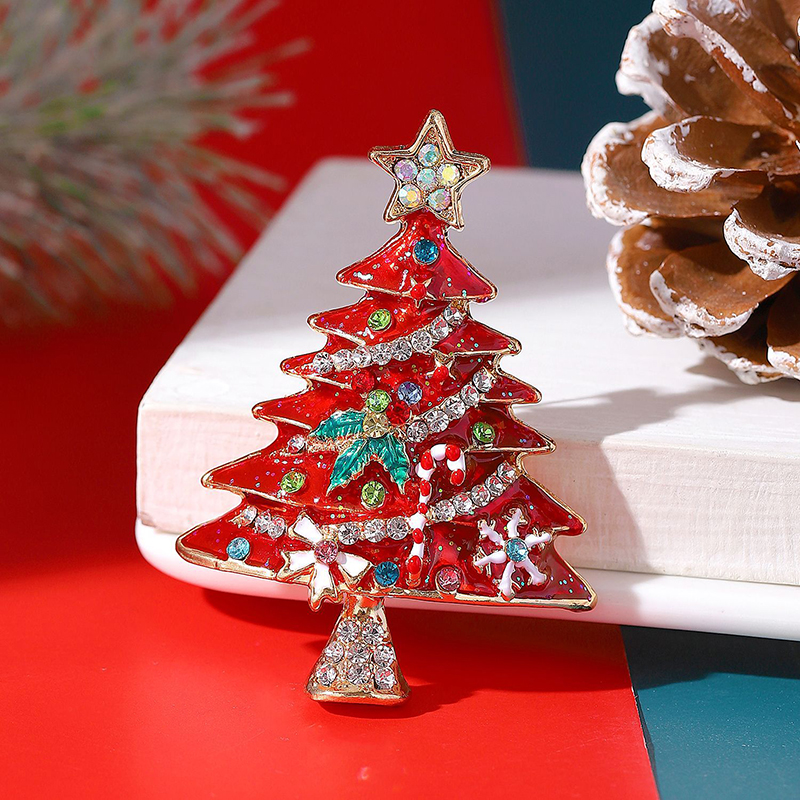 Diamond Christmas Tree Teacher Pin