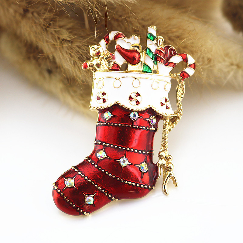 Christmas Stockings Teacher Pin