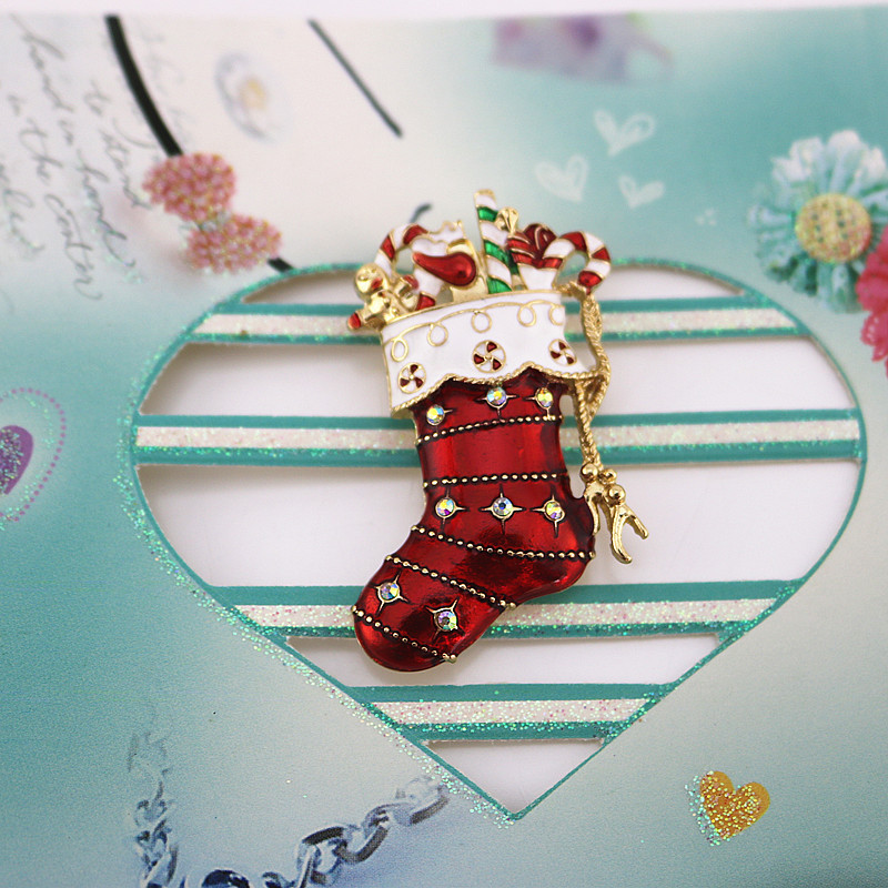 Christmas Stockings Teacher Pin