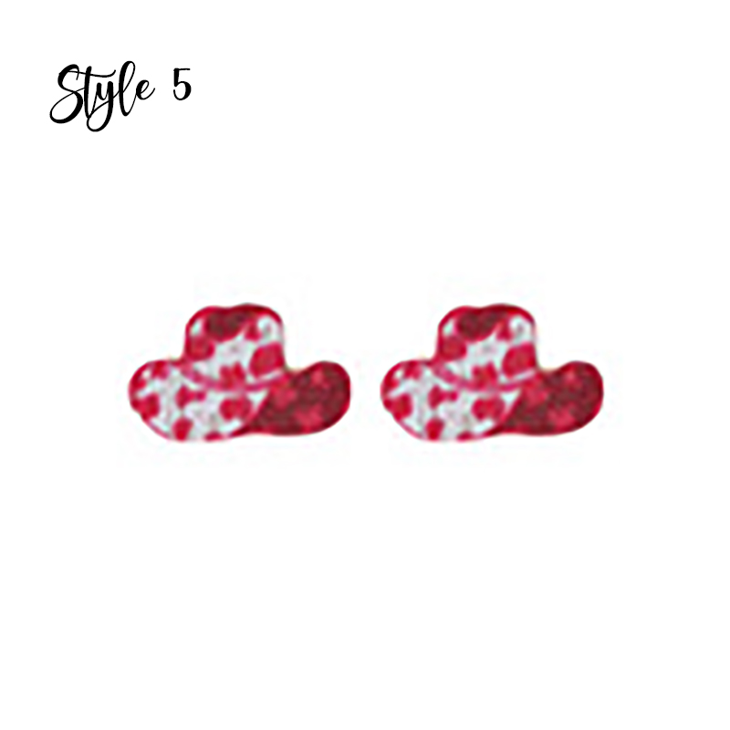 Cute Smiley Apple Drawing Board Wooden Earrings