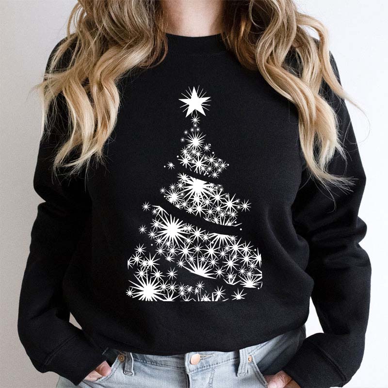 Shining Stars Christmas Tree Teacher Sweatshirt