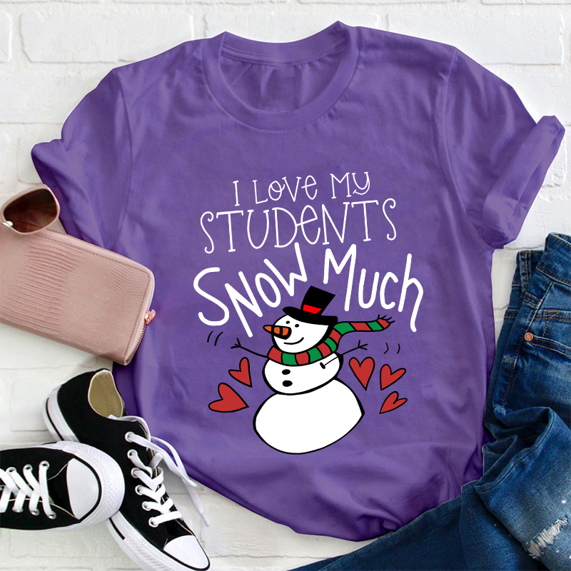 I Love My Students Snow Much Teacher T-Shirt