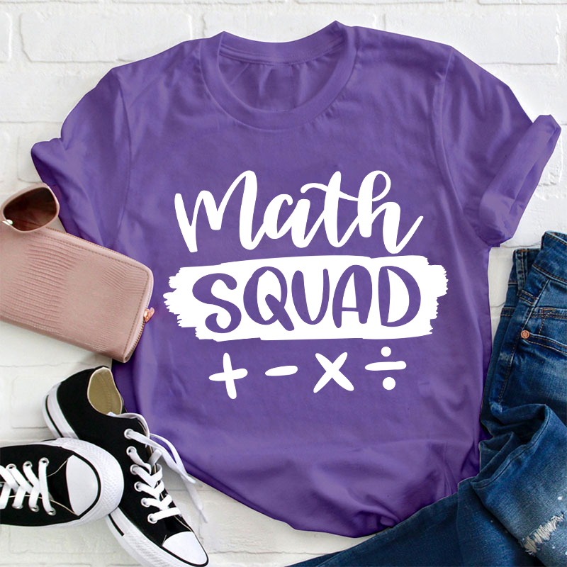 Math Squad Teacher T-Shirt