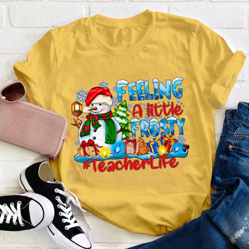 Feeling A Little Frosty Teacher T-Shirt