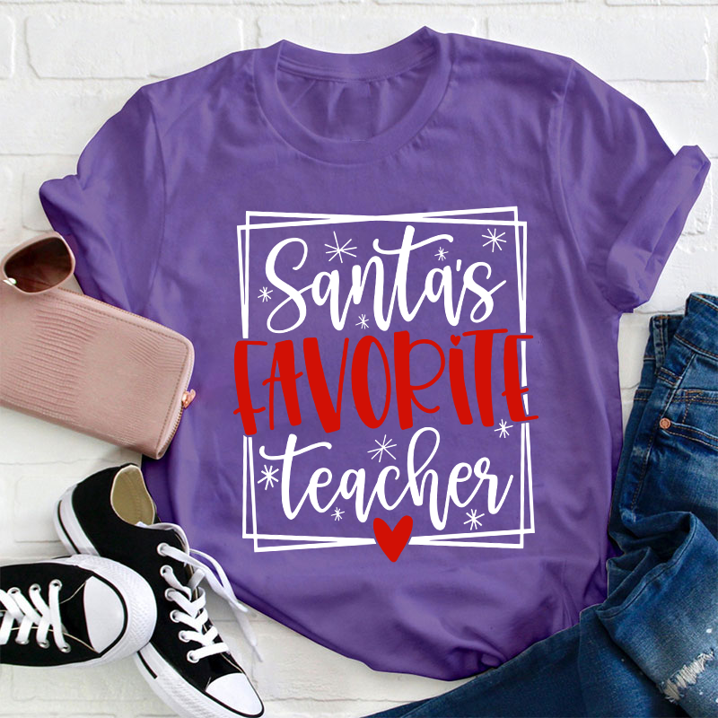 Santa's Favorite Teacher T-Shirt
