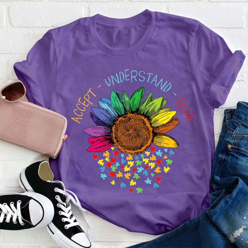 Accept Understand Love Teacher T-Shirt