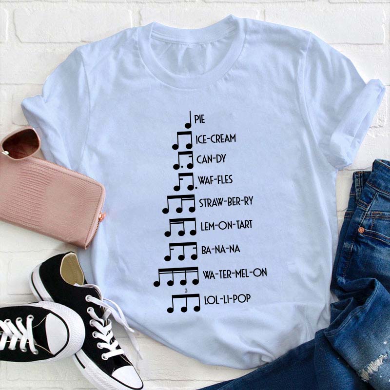 Musicians Orchestra Sheet Teacher T-Shirt