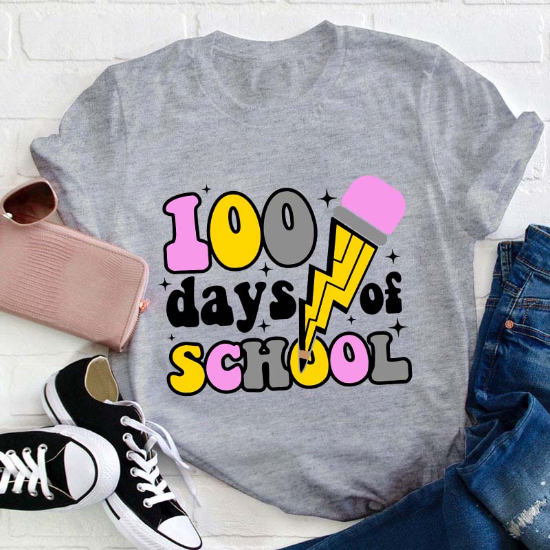 100 Days Of School Teacher T-Shirt
