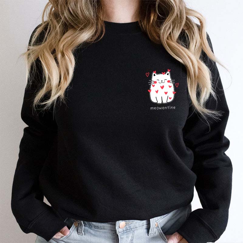 Meowentine Teacher Sweatshirt