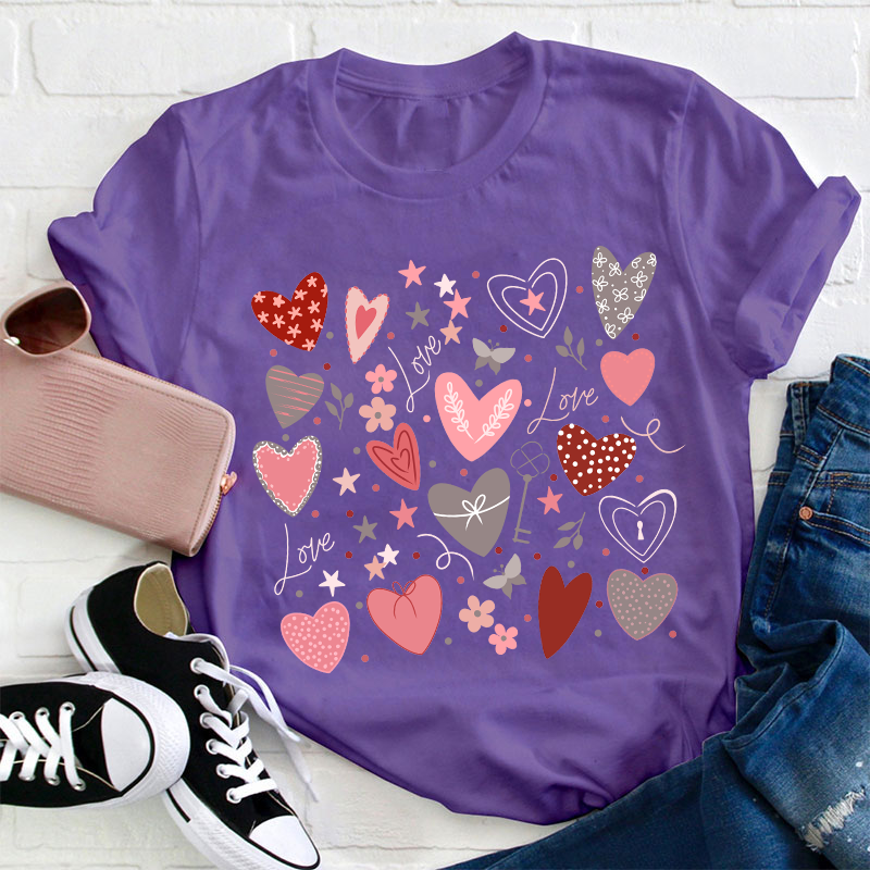 Love Valentine Teacher T-Shirt