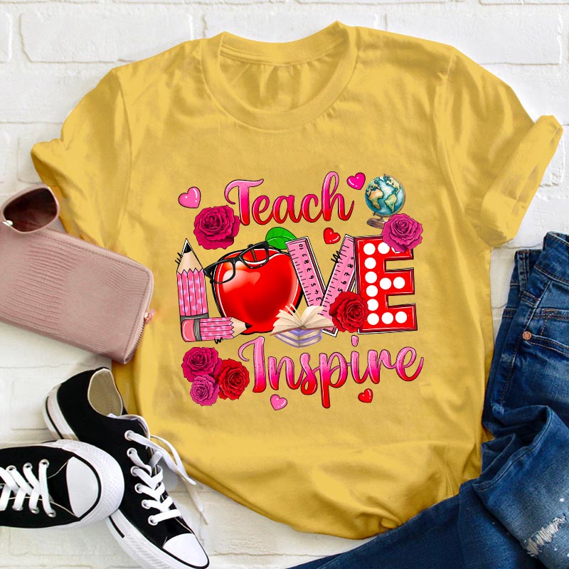 Teach Love Inspire Teacher T-Shirt