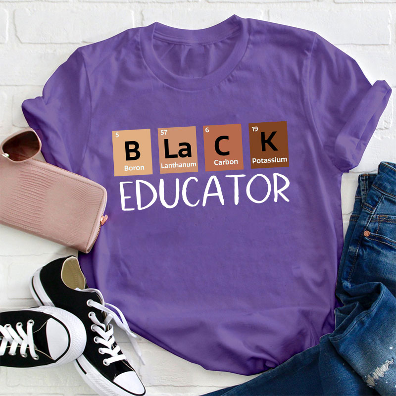 Black Educator Teacher T-Shirt