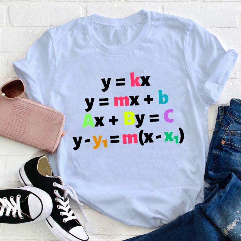 Linear Equations Math Teacher T-Shirt