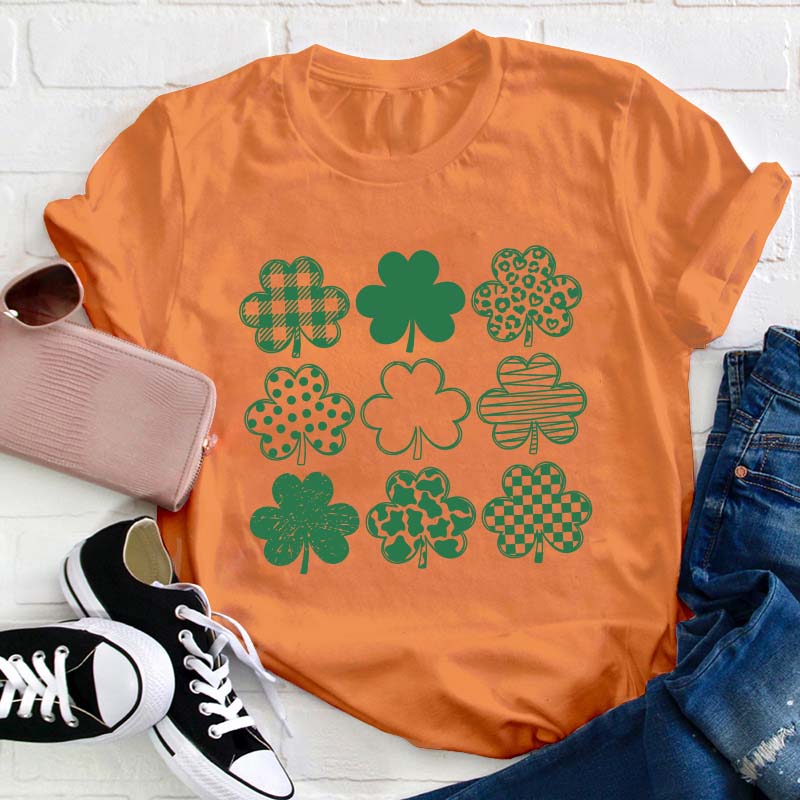 Cute Lucky Shamrock Teacher T-Shirt