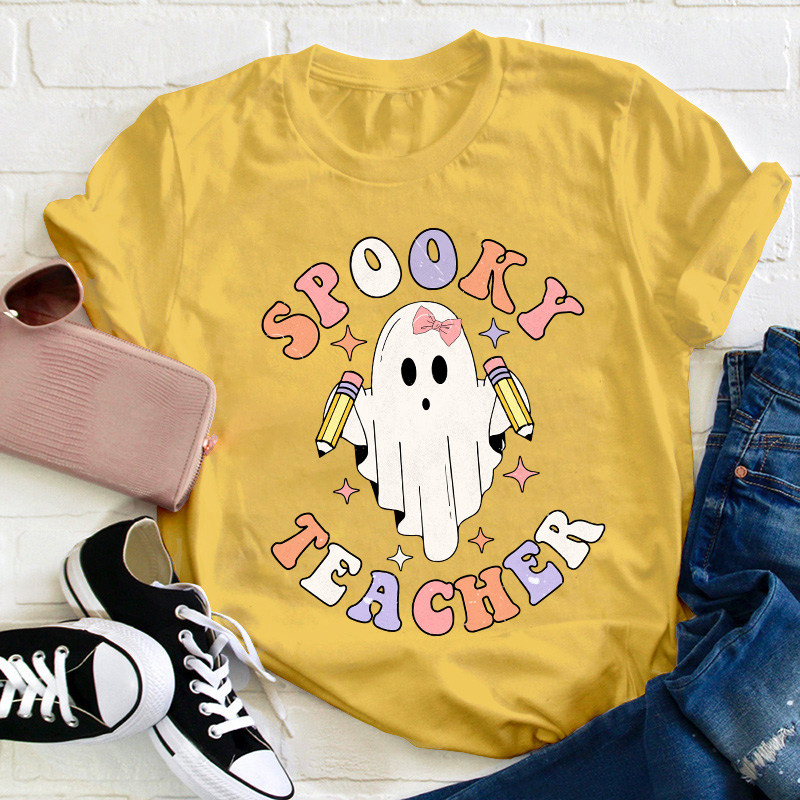 Spooky Ghost Teacher T-Shirt