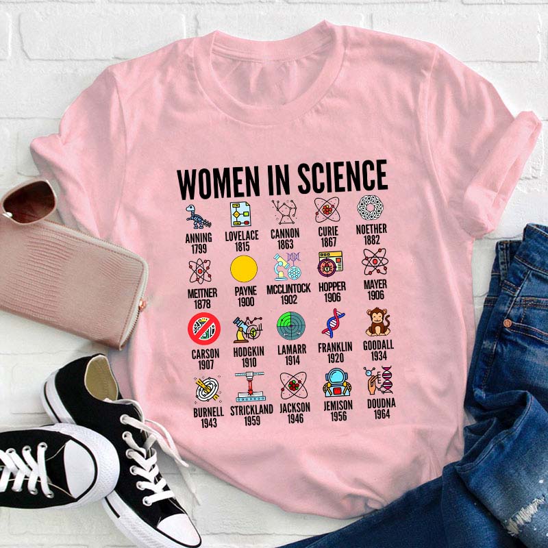 Women In Science Teacher T-Shirt