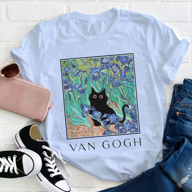 Vincent Cat Art Teacher T-Shirt